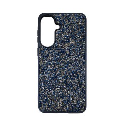 Capa de Silicone de Designer com Cristais de Diamante para Samsung Galaxy A57 Preto